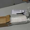 No Tools No Drill Cordless Roman Shades for Indoor Windows 100% Blackout, for Window Size 24" W 64" H White