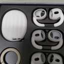 Gcioii 3 Pairs for AirPods Pro 2 Ear Hooks Covers [Added Storage Pouch] Anti-Slip Accessories Compatible with Apple AirPods Pro 2nd Generation (White)
