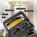 Outdoor Heater for Patio, 1500W Electirc Greenhouse Heater, Yellow