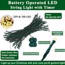 9FT Flocked Christmas Garland with 100 Lights for Mantle - Prelit Christmas Garland Lighted Xmas Garland Pine Cone Berry Cebar Garland Lights with Timer Outdoor Indoor Decorations