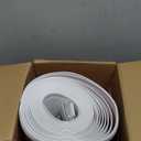 Peel and Stick Molding Baseboard Trim, 6 Inch Flexible Baseboard Molding Trim, Self-Adhesive Vinyl Wall Base Molding Trim(40Ft, White)