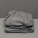 Amazon Basics Lightweight Super Soft Easy Care Microfiber 4 Piece Bed Sheet Set With 14-inch Deep Pockets - Queen, Grey Arrows, Printed