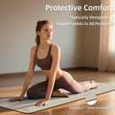 Foldable Yoga Excercise Mat 71"L x 24"W, Odourless Light Weight POE Mat For Home Fitness and Gym Workouts, 1/4 inch Non-slip design for All Types of Yoga Pilates