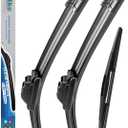 ATTKE Front and Rear Wiper Blade Set for GMC Envoy 2007-2009/GMC Yukon 2007-2014 (22 + 22 Front Wiper Blade and 12 Rear Wiper Blade)