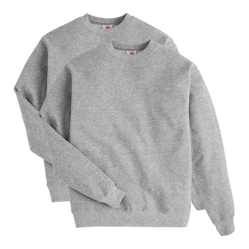 Hanes Men's Big and Tall ComfortBlend Sweatshirt, Light Steel, 3X-Large