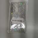 BANAILOA Glitter Sparkle Compatible with Samsung Galaxy S24 Ultra Case Rectangle Edge with Luxury Bling Rhinestones Camera Cover Protective Case for S24 Ultra - 6.8 inch (Sliver Flash)