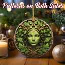 2 x Christmas Ornaments, Dodosky 2.8in Ceramic Plant Ornament, Xmas Decor, Christmas Tree Ornaments, Xmas Decorations for Tree, Holiday Ornament, Gifts for Plant Lovers, Gifts for Women, Gardener