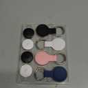 Air Tracker 4-Pack and 2pcs Extra Replaceable 2032 Batteries, Bluetooth + UWB Smart Tag Work with Apple Find My App (iOS Only), Item Locator Finder for Keys Vehicles Luggage Bags (White & Black & Pink & Dark Blue)