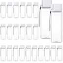 Olgaa 24 Pcs Water Bottle Bulk 16oz Kids Water Bottle Reusable Leak Portable Plastic Sports Drink Water Bottles With Handle Strap for Cycling Camping Hiking Gym Yoga (White)