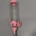 Vannon Dog Water Dispenser for Cage, 34oz Auto Feeding Crate Water Bottle for Dogs, Cats & Rabbits, Pet Nozzle Diameter: 12mm, BPA Free, Pink