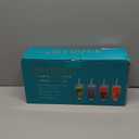 Amyoole 20 oz Tumblers with Lids and Straws, Ribbed Glass Set of 4-Clear Ice Coffee Cups Ideal for Smoothies, Juice, Boba & Cold Beverages, Durable reusable Glassware，Drinking Glasses with 1 Brush