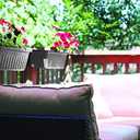 Apollo Exports International 24" Adjustable Railing Planter, White 3-Pack
