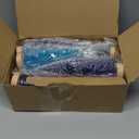 Leyndo 9 Pcs Artificial Mini Christmas Tree Xmas Sisal Bottle Brush Trees with Wood Base Christmas Pine Trees for Christmas Party Table Top Decor Winter Ornaments Home Kitchen Crafts (Mixed Color)