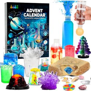 Christmas Advent Calendar 2025 Science Experiments Boys and Girls Countdown to Christmas Gifts STEM Toys