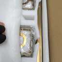 Modern 5-Light Gold Brushed Brass Finish Crystal Wall Light for Bathroom Vanity