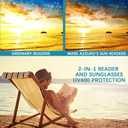4 Pack Classic Reading Sunglasses for Women Men Spring Hinge, Outdoor Sun Readers Glasses with UV400 Protection