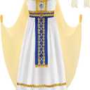ReliBeauty Egyptian Costume Kids Girls Halloween Pharaoh Costume for Girls