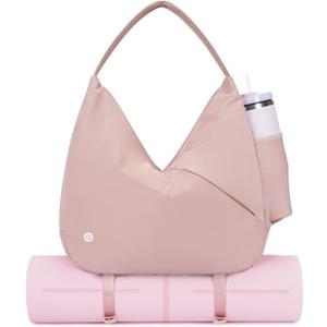 Ceneda Large Gym Bag for Women with Hidden Yoga Mat Holder & Shoe Compartment & Wet Pocket, Sports Duffle Bag for Travel