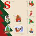 Merry Christmas Garage Door Magnets - 30Pcs All in One Weather Resistant Christmas Garage Door Decorations Set for Holiday Decor