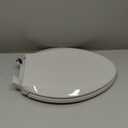 "KOHLER 4636-RL-95 Cachet ReadyLatch Elongated Toilet Seat Slow Close, Soft Close Toilet Seat Quiet Lid, Contoured Grip-Tight Bumpers Installation Hardware, Apartment Essentials, Ice Grey "