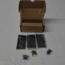 Door Hinges for Interior Doors 3-Pack 4-inch x 4-inch Rounded 1/4-inch Radius Steel Door Hinge Matte Black Fits Standard Doors Design House 189464