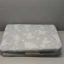 Lilian&Gema Pack and Play Mattress 38"x26", Portable Crib Mattress for Playpen, Pack N Play Mattress Topper, Soft Breathable Mini Crib Mattress with Waterproof Washable Cover for Baby Toddler (Grey)