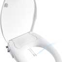 Bidet Seat for Elongated Toilet Seat Non-Electric Soft Close with Quick Release Hinges for Easy Clean Dual Nozzle Front and Rear Wash(PG303A)