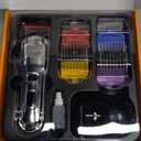 oneisall Dog Clippers for Grooming Thick Hair Professional,Cordless/Rechargeable Pet Grooming Kit with Detachable Metal Combs, Low Noise Heavy-Duty Pet Clippers for Thick/Curly/Fine/Wavy Hair (Sliver)