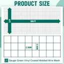 Gisafai 16 Gauge Galvanized Welded Wire Fence 4 ft x 100 ft PVC Coated Hardware Cloth, 2.36" x 2.36" Mesh, Heavy Duty Garden Fencing Roll for Chicken, Dog Yard, Deer Cattle & Animal Protection(Green)