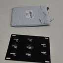 Tow Hook License Plate Mounting Bracket Holder Compatible with Mercedes-Benz W204 C-Class W212 W213 E-Class C117 CLA, GLK GLC W166 GLE ML Front Bumper Adapter No-Drill Relocation Kit