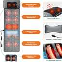 Full Body Massage Mat with Movable Neck Massager, Heated Back Massager Pad, Chair Pad Gift for Mom, Dad, Women