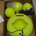 Hikeen Premium Tennis Trainer Rebound with Metal Base,Portable Solo Tennis Trainer Set with 3 Highly Elastic String Balls,Tennis Practice Equipment for Adult Kids an Beginners