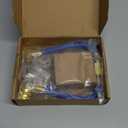 Mudder Bpv31 Piercing Valve 134a Kit R134a Refrigerant Charge Hose with Gauge, Hose Refrigerant Can Tap with Gauge R134a Can Connect to R12/r22 Port 1/2 and Universal Retrofit Valve with Dust Cap (Blue and Red)