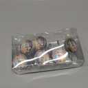 Marbling Shower Curtain Hooks,12 Pcs Rust Proof Glass Surface Stainless Steel Curtain Rings for Bathroom Bedroom Living Room Kitchen Home Shower Rods Decor (Color-11)