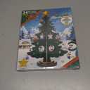 Christmas Countdown Advent Calendar,with a Tabletop Wooden Christmas Tree and 28 Ornaments Snowman Santa Decorations for Boys, Girls and Kids Party Favors, Classroom Prizes, Xmas Gift (Style 1)