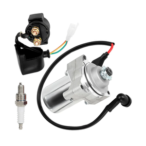 GREHUA 3 Bolt Starter Motor & Solenoid Relay Compatible with Tao tao Coolster 125cc 110cc 50cc Coleman Kazuma Baja Vitacci 4 Wheeler Quad Chinese ATV Parts Sandrail Roketa SSR Lifan Go Kart Pit Bike