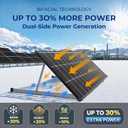 Solar Panels,200 watt Bifacial Solar Panel 12v n Type 18bb IP68