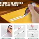 15PCS White Correction Tape with Dispenser, 39.37ft Each, Fast, Clean, Opaque and Easy to Use Tear-Resistant Correction Tape Bulk Office or School Supplies, Blue, Red, Gray