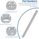 W11025649 AP6245752 Microwave Wall Mount Plate Kit for Whirlpool Kitchen-Aid Maytag Microwave Mounting Bracket W10440498 AP6245752 (with Hardware Screws Bolts)