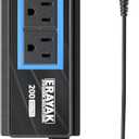 ERAYAK 200W Car Power Inverter, 18W USB-C Charger, DC 12V to 110V AC Car Plug Adapter Outlet with Detachable Cigarette Lighter Plug, Truck Car Accessories Suitable for Long Road Trips