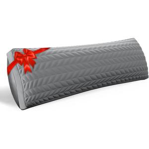 ZonLi Long Body Pillow for Adults, Firm Body Pillow with Adjustable Shredded Memory Foam, Soft Support for Side Sleepers, Pregnant Women, Washable Quilted, Valentines Day Gifts, 20 x 54 Inch, Grey
