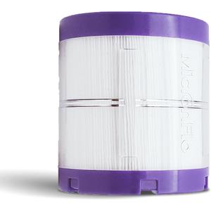 Micronflo Replacement Filter - Clear Casing Shows Filth | Micron Precision | Fits Most Showers | Kills Chlorine & Hair-Skin Wreckers | Locks in Moisture | No Pressure Drop