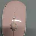 FOPETT Keyboard and Mouse Sets Wireless, Reliable 2.4 GHz Connectivity for PC,Laptop,Smart TV and More (Pink)
