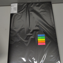 Portfolio Folder for Artwork Art Portfolio Binder 2 Packs 11"x17" Demo Book Black Portfolio Folder with Protective Film Binder with Plastic Sleeve 30 Pockets 60 Page Capacity