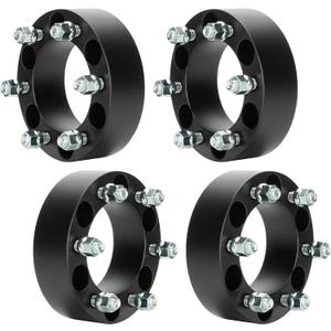 1.5" (38.1mm) 6x5.5 Wheel Spacers 14x1.5 Studs Fits GMC Sierra Yukon Denali Savana Safari Ram 1500, 6x139.7mm 6 Lugs Wheel Adapters for Chevy Blazer Silverado Suburban Avalanche K1500 C/K2500