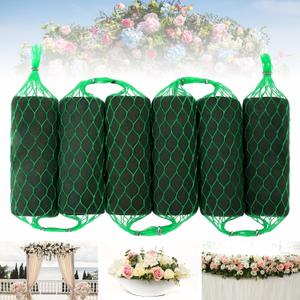 Elcoho 6 Pcs Floral Foam Garland, 4 ft Flower Sponge Blocks Kit, Absorbent Flower Holder for Fresh & Dried Flowers Arrangement Floral Foam Bricks for Wedding Garden Home Decor