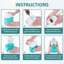 Nasal Irrigation System with 30 Saline Packets, Sinus Rinse Machine, Nose Sinus Cleaner Machine with Water Tank & Waste Collection Tank - Blue