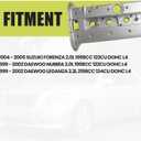 Aluminum Valve Cover Compatible with 1999-2005 Suzuki Forenza Daewoo Leganza Nubira 2.0L 2.2L L4