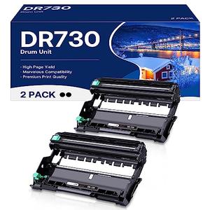 MCYCOLOR Compatible DR730 Drum Unit Replacement for Brother DR-730 DR 730 to Use with MFC-L2710DW MFC-L2750DW HL-L2395DW HL-L2370DW HL-L2350DW HL-L2390DW DCP-L2550DW Printer (2 Pack, NOT Toner)