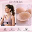 Nipple Covers for Women - Invisible Silicone Nipple Covers, Reusable Adhesive Pasties with Travel Case, Seamless Coverage